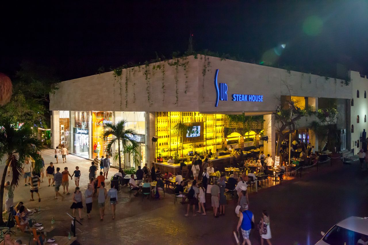 Top 20 Restaurants to Wine & Dine in Mexico, Sur Steak House What better way to spend time with friends and family before the big day by eating your way through the top restaurants in Mexico? We spoke with experts at Funjet Vacations and gathered front-runners that will surely satisfy foodies around the world.